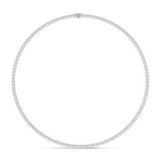 Rivière Halskette mit Labordiamanten von 14.60 Karat in Weißgold