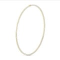 Rivière Halskette mit Diamanten von 14.60 Karat in Gelbgold