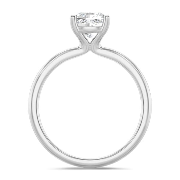 Verlobungsringe - 2.00 Karat Solitärring mit Diamant im Kissenschliff aus Weißgold