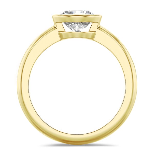 Ringe - 1.00 Karat Solitärring aus Gelbgold mit rundem Diamant