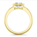 2.50 Karat Solitärring aus Gelbgold mit rundem Diamant