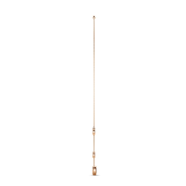2.00 Karat Diamant Halskette in Zargenfassung aus Rotgold
