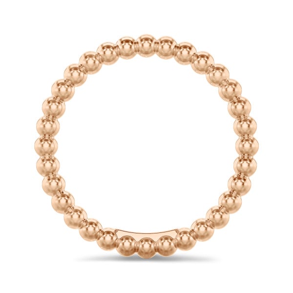 Kombination Ring mit Kügelchen aus Rotgold