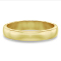 Ehering mit leicht gebogener Oberfläche von 4.00 mm aus Gelbgold