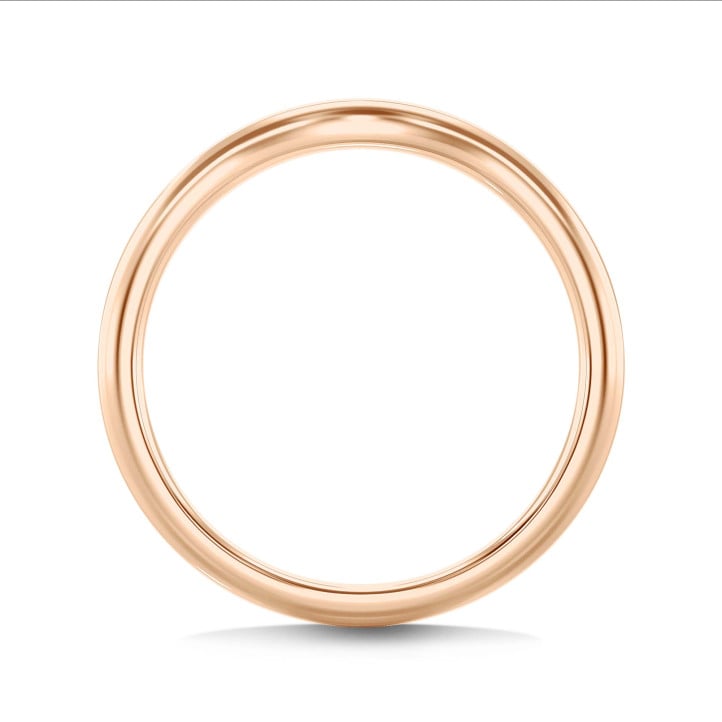 Geschwungener Memoire Ring aus Rotgold