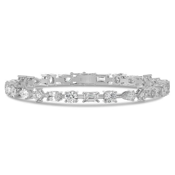 Armbänder - 7.50 Karat Diamant Armband aus Weißgold