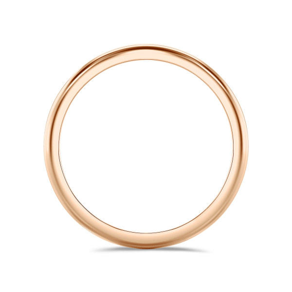 Ehering mit gebogener Oberfläche von 2.00 mm aus Rotgold