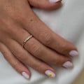 0.12 Karat Cluster-Memoirering aus Weißgold mit runden Diamanten