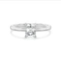 1.50 Karat Solitärring mit Diamant im Radiant-Schliff aus Weißgold