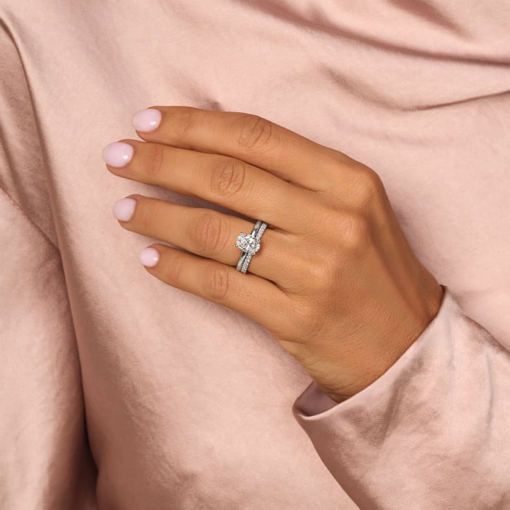 0.26 Karat Halb-Eternity-Ring in Weißgold – passt zu allen Ringen aus der Fancy Shapes-Kollektion