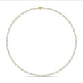 Riviere necklace with 14.60 Ct lab grown diamonds in yellow gold