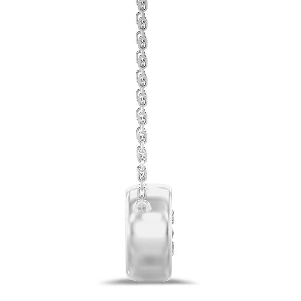 1.00 carat lab grown diamond satellite pendant in platinum