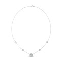 2.00 carat diamond satellite necklace in platinum