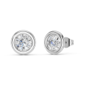 2.00 carat diamond satellite earrings in white gold