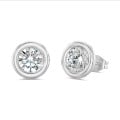 2.00 carat diamond satellite earrings in platinum