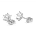 2.00 carat solitaire lab grown diamond earrings in platinum