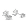 3.00 carat solitaire diamond earrings in white gold