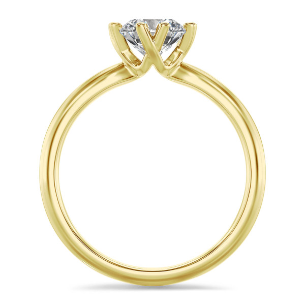 Search all PLP - 1.00 carat solitaire ring with lab grown diamond in yellow gold