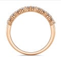 1.20 carat diamond eternity ring in red gold