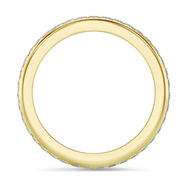 Rings - 0.55 carat diamond eternity ring (full set) in yellow gold