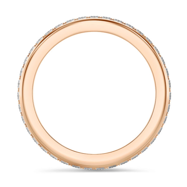 Search all PLP - 0.55 carat lab grown diamond eternity ring (full set) in red gold