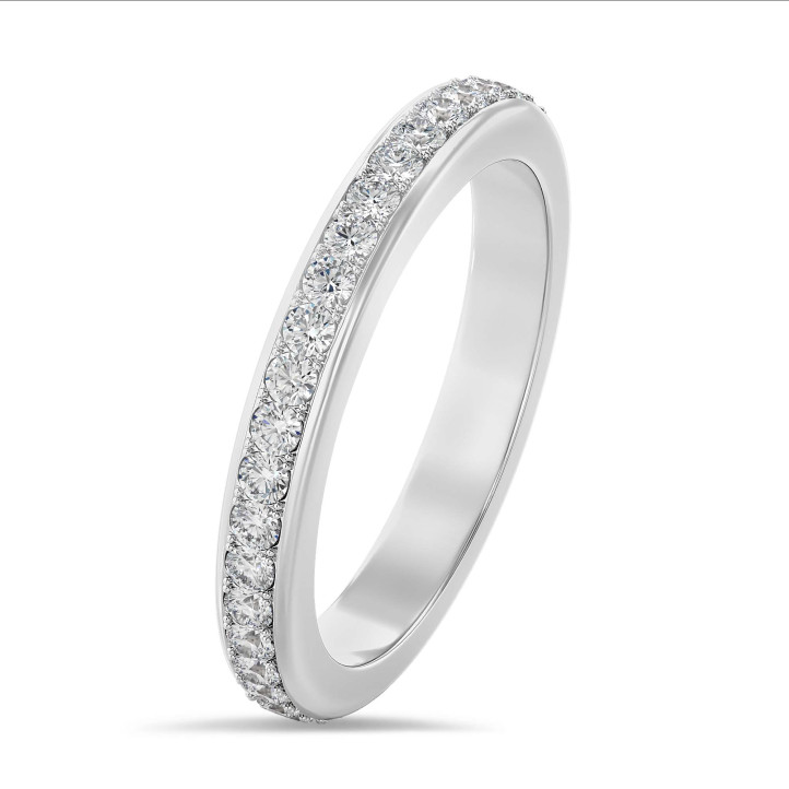 0.55 carat lab grown diamond eternity ring (full set) in platinum