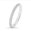 0.55 carat eternity ring (full set) in white gold with round diamonds