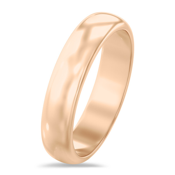 Rings - Wedding ring with a domed surface of 5.00 mm in red gold