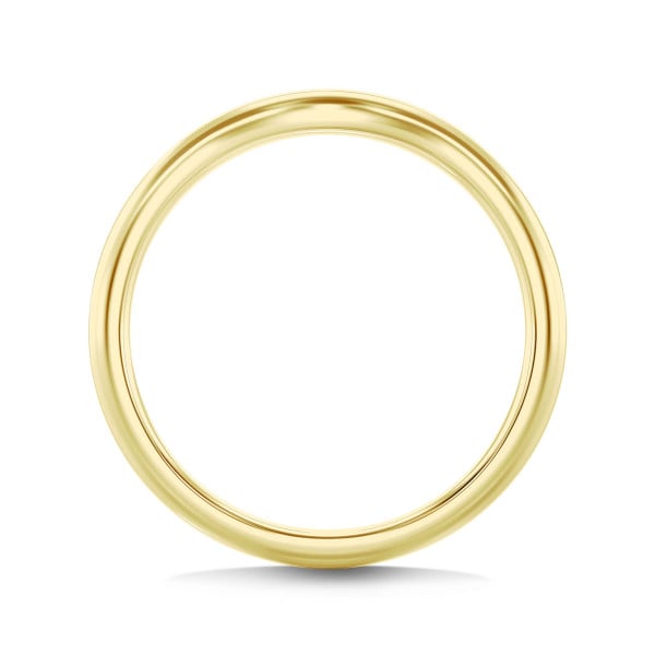 Curved eternity ring in yellow gold