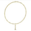24.70 carat diamond necklace in yellow gold with detachable pendant