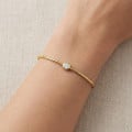 1.20 carat lab grown diamond bangle in yellow gold