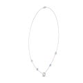2.30 carat lab grown diamond satellite necklace in white gold