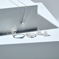 2.00 carat solitaire oval cut diamond pendant in white gold