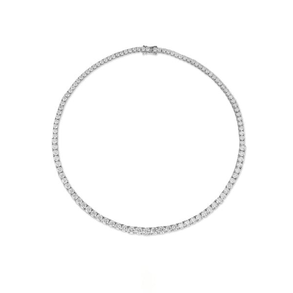Search all PLP - 22.25 carat lab grown diamond gradient necklace in white gold
