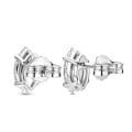 4.00 carat solitaire marquise cut diamond earrings in white gold