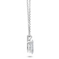 5.00 carat solitaire lab grown marquise cut diamond pendant in white gold