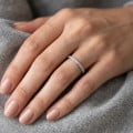 0.55 carat lab grown diamond eternity ring (full set) in white gold
