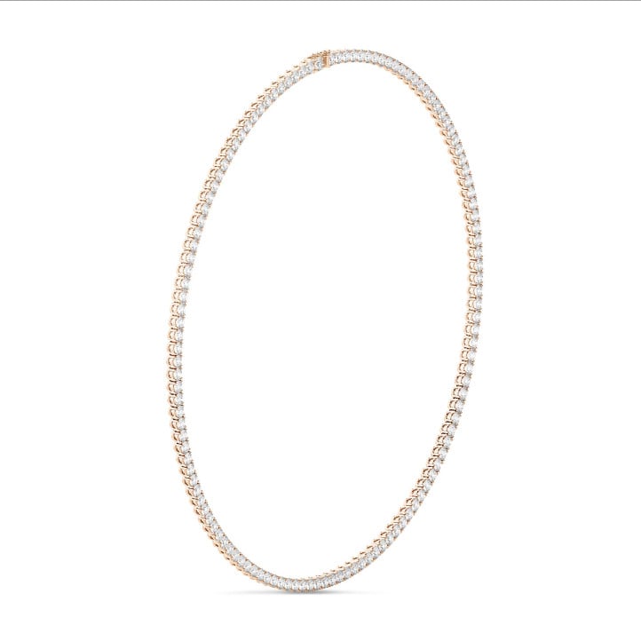 Colgante rivière con 14.60 quilates diamante en oro rojo