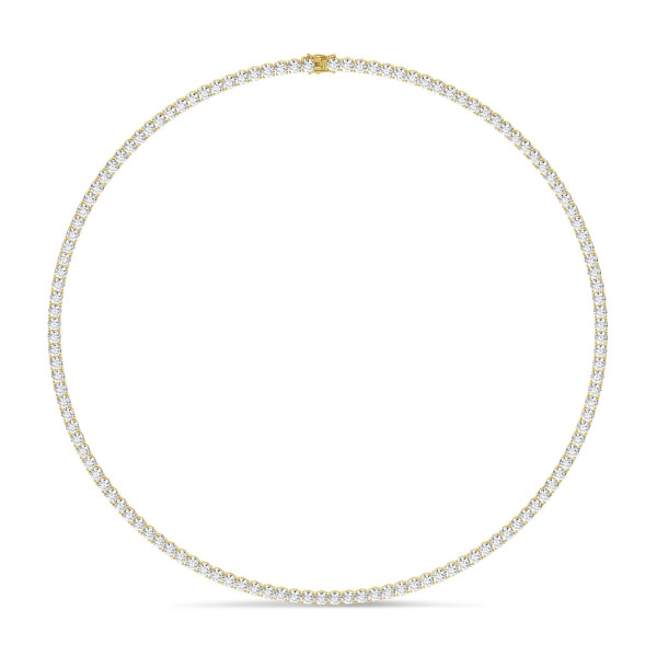 Colgante rivière con 14.60 quilates diamante cultivado en laboratorio en oro amarillo