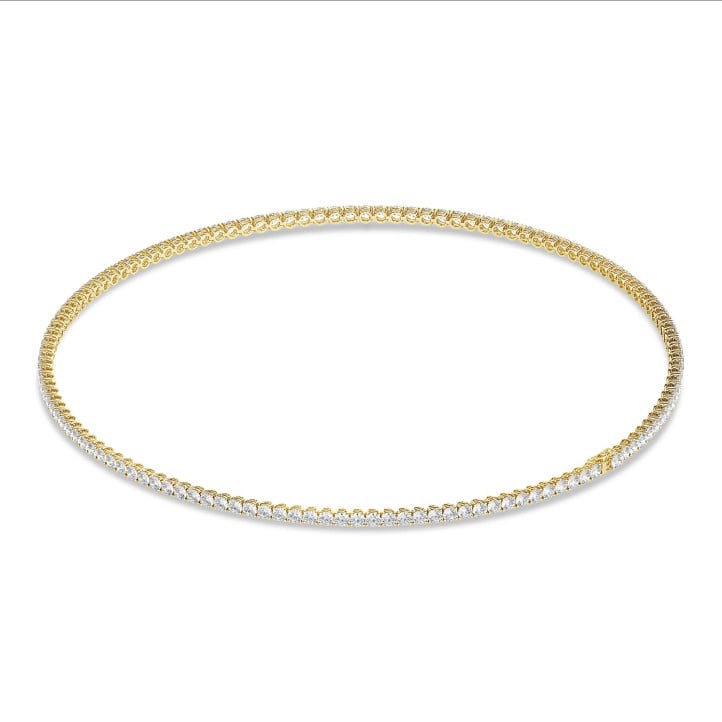 Colgante rivière con 14.60 quilates diamante cultivado en laboratorio en oro amarillo