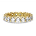 Alianza de banda completa con 3.40 Qt diamantes en oro amarillo