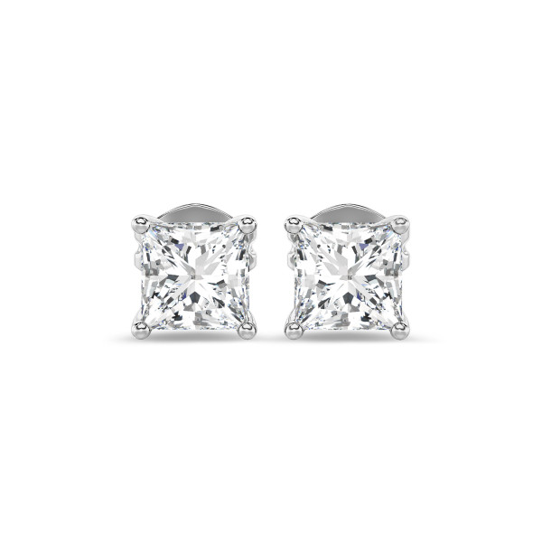Search all PLP - 2.00 quilates pendientes solitario diamante princesa cultivado en laboratorio en oro blanco