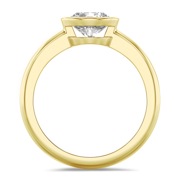 Anillos - 1.00 quilates anillo solitario en oro amarillo con un diamante redondo