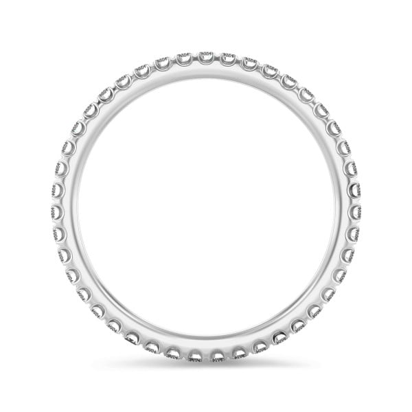 Anillos - 0.55 quilates alianza de diamantes (banda completa) en oro blanco