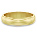 Anillo de boda con superficie esférica de 5.00 mm en oro amarillo