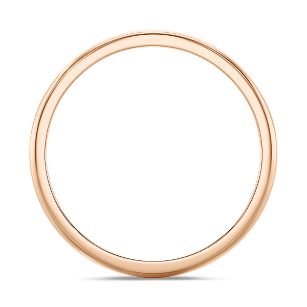 Anillos - Anillo de boda con superficie esférica ligeramente de 3.00 mm en oro rojo