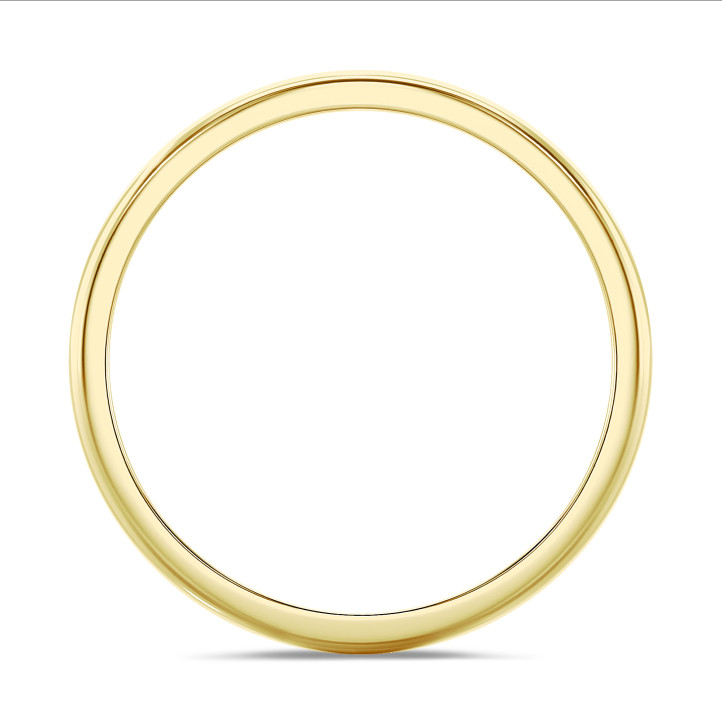 Anillo de boda con superficie esférica ligeramente de 3.00 mm en oro amarillo