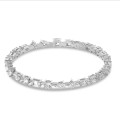 7.50 quilates pulsera de diamantes cultivados en laboratorio en oro blanco