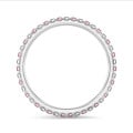 0.55 quilates alianza de diamantes rosas y blancos (banda completa) en oro blanco