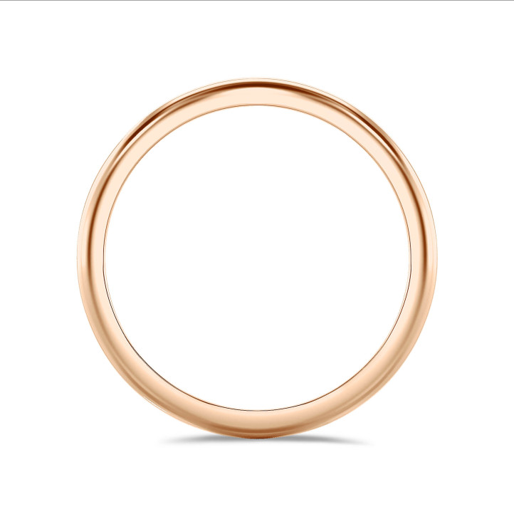 Anillo de boda con superficie esférica de 2.00 mm en oro rojo